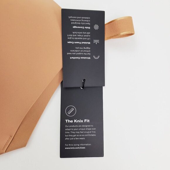 KNIX WingWoman Contour Bra Size 7++ (36/38G) Wireless Plunge Nude Comfort NWT - Picture 3 of 15